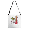 save the princess Adjustable Strap Totes