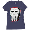 minecraft ghast drawing Ladies Fitted T-Shirt