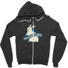 jurassic bunnies Zipper Hoodie