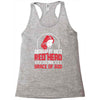american by birth redhead by the grace of god Racerback Tank