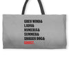 The Direwolves Weekender Totes