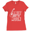 Family Trip To Moon Ladies Fitted T-Shirt