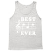 Best Dad Ever Funny Music Note Tank Top