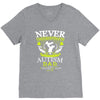 The Power Of An Autism Dad V-Neck Tee