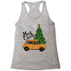 merry christmas car Racerback Tank