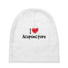 I Love Acupuncture Baby Beanies