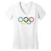 olympic rings Women's V-Neck T-Shirt