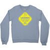 warning may...talking about fishing Crewneck Sweatshirt