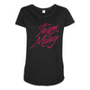 team miley Maternity Scoop Neck T-shirt
