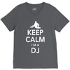 keep calm i'm a dj   mens funny V-Neck Tee