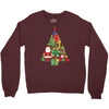 christmas tree made of bells stocking santa Crewneck Sweatshirt