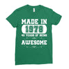 made in 1978 40 years of being awesome Ladies Fitted T-Shirt