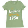 queens are born in 1956 Ladies Fitted T-Shirt