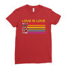 lightsaber rainbow Ladies Fitted T-Shirt