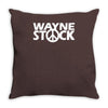 wayne's world waynestock rock band baseball jersey Throw Pillow