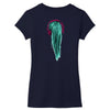 headphones girl Women's V-Neck T-Shirt