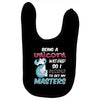 being a unicorn Baby Bibs
