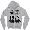 Premium Vintage Since 1973 Limited Edition Original Parts Zipper Hoodie