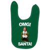 omg santa will ferrell Baby Bibs