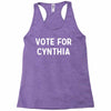 vote for cynthia Racerback Tank