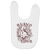 blind love fire heart Baby Bibs