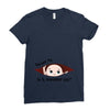 November Peeking Out Baby Boy Ladies Fitted T-Shirt