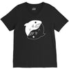 yin yang shark V-Neck Tee