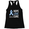 hope love cure stomach cancer awareness Racerback Tank