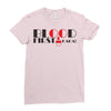 blood first Ladies Fitted T-Shirt