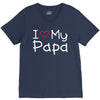 I Love My Papa V-Neck Tee