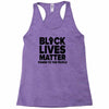 black lives matter! Racerback Tank