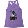 who loves husky Racerback Tank