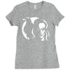 the crow die krahe horror Ladies Fitted T-Shirt
