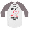 Our First Father's Day! Baby Girl 3/4 Sleeve Shirt