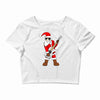 rock star santa claus father christmas Crop Top