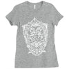 white owl kingdom giant bird Ladies Fitted T-Shirt