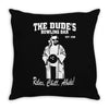 the big lebowski homage Throw Pillow