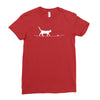 rope heart cat Ladies Fitted T-Shirt