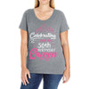 Celebrating With The 70th Birthday Queen Ladies Curvy T-Shirt