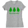 run forest run Ladies Fitted T-Shirt