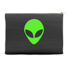 uomo alieno ufo stampa verde fluo divertente mitiche Accessory Pouches