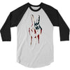 peace and love usa flag 3/4 Sleeve Shirt