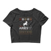 santa aries xhristmas ugly t shirts Crop Top