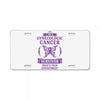 I am a Gynecologic Cancer Survivor - What's Your Superpower? License Plate