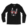 frenchie hipster Long Sleeve Shirts