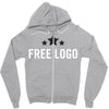 free logo Zipper Hoodie