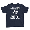 legends are born in 2001 hoodie 9 Youth Tee