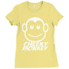 cheeky monkey funny Ladies Fitted T-Shirt