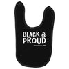 black and proud Baby Bibs