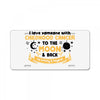 I Love Someone With Childhood Cancer To The Moon And Back To Infinity License Plate